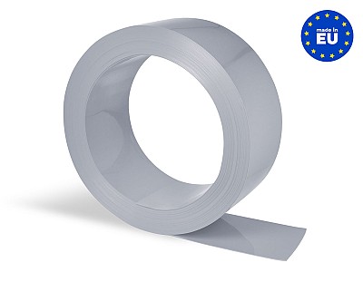 Rollo Lama PVC Flexible (50 metros lineales) 300x3mm Color Opaco Gris RAL 7001